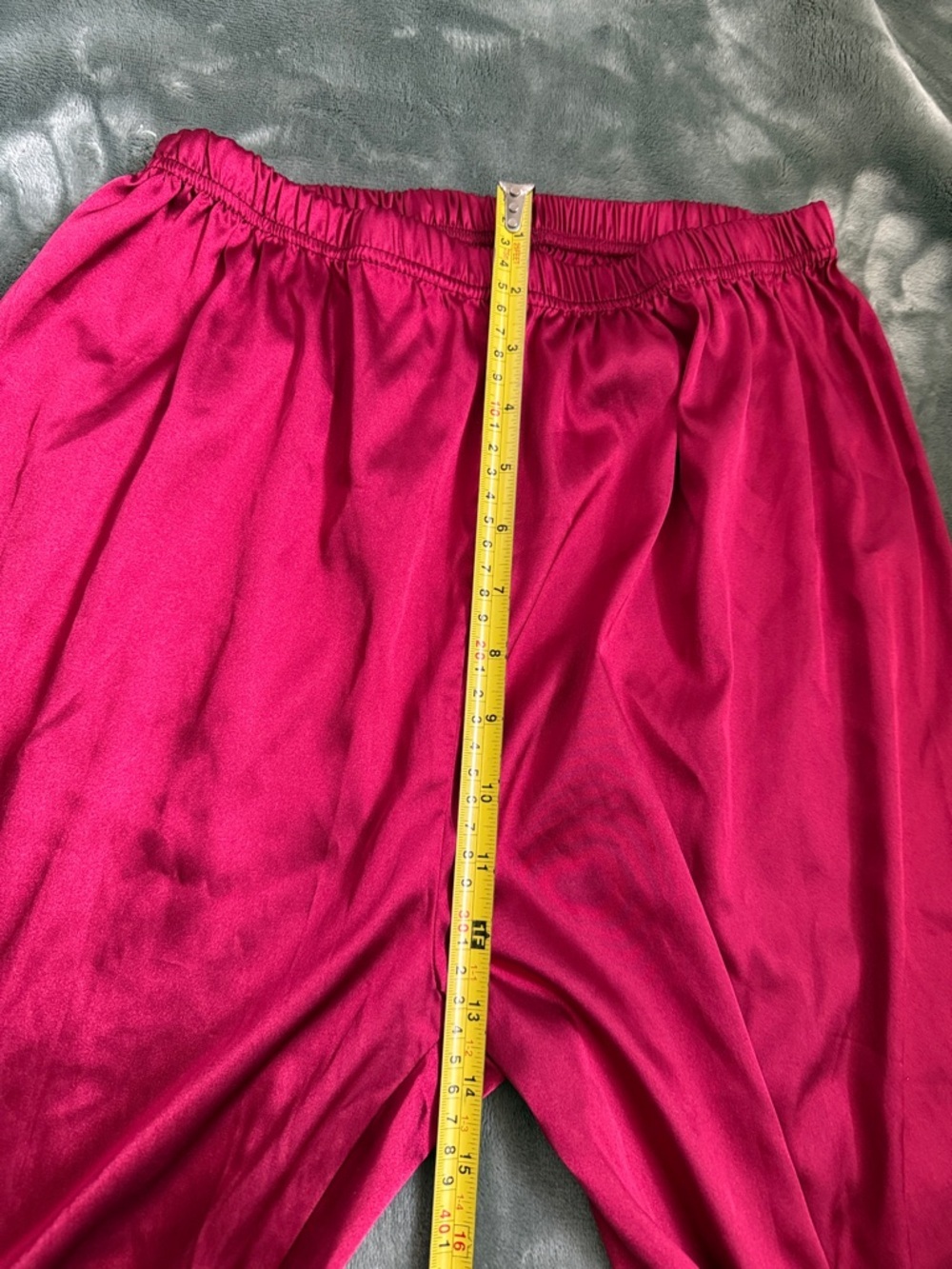 Silky red Lounge Pants - Picture 3 of 6